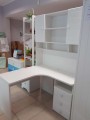 Biurko narożne FIORI New Edition z nadstawką - białe biurko dla dziecka -  fronty laminowane - Zdjęcie 4