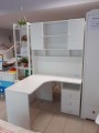 Biurko narożne FIORI New Edition z nadstawką - białe biurko dla dziecka -  fronty laminowane - Zdjęcie 3