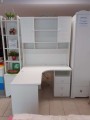 Biurko narożne FIORI New Edition z nadstawką - białe biurko dla dziecka -  fronty laminowane - Zdjęcie 5