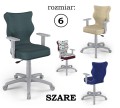 DUO SZARE rozmiar 6 - krzesło obrotowe - różne kolory siedziska - Zdjęcie 1