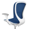 Ergonomiczne krzesło do biurka dla chłopca niebieskie XD SPC fotel z siateczką regulowany - Zdjęcie 6