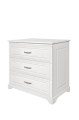 Elegancka komoda Melody biała stylowa trzy szuflady - Zdjęcie 2