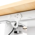 Biurko elektryczne 112 x 60 cm - białe biurko dla dziecka z regulowanym blatem do pracy - elies.pl - Zdjęcie 10