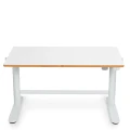 Biurko elektryczne 100 x 50 cm - białe biurko regulowane dziecięce - Zdjęcie 3