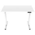 Biurko elektryczne 120 x 60 cm Moris - białe biurko z wysokim blatem - Zdjęcie 1