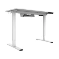 Biurko elektryczne 120 x 60 cm Moris - białe biurko z wysokim blatem - Zdjęcie 3