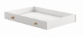 Szuflada do łóżeczka dziecięcego 70x140 JASNOSZARA na kółeczkach CUBE - Zdjęcie 2