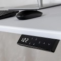 Biurko elektryczne 118 x 60 cm Moris Eco - białe regulowane biurko z wysokim blatem - Zdjęcie 8