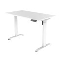 Biurko elektryczne 118 x 60 cm Moris Eco - białe regulowane biurko z wysokim blatem - Zdjęcie 3