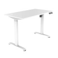 Biurko elektryczne 118 x 60 cm Moris Eco - białe regulowane biurko z wysokim blatem - Zdjęcie 6