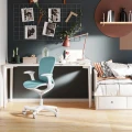 Ergonomiczne krzesło do biurka dla dziecka morskie XD SPC fotel obrotowy z podłokietnikami i podnóżkiem - Zdjęcie 11