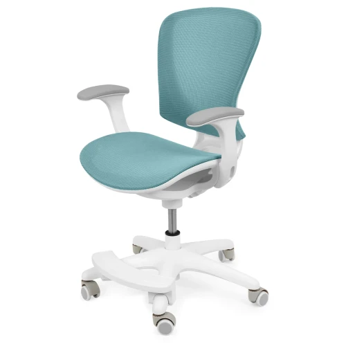 Ergonomiczne krzesło do biurka dla dziecka morskie XD SPC fotel obrotowy z podłokietnikami i podnóżkiem