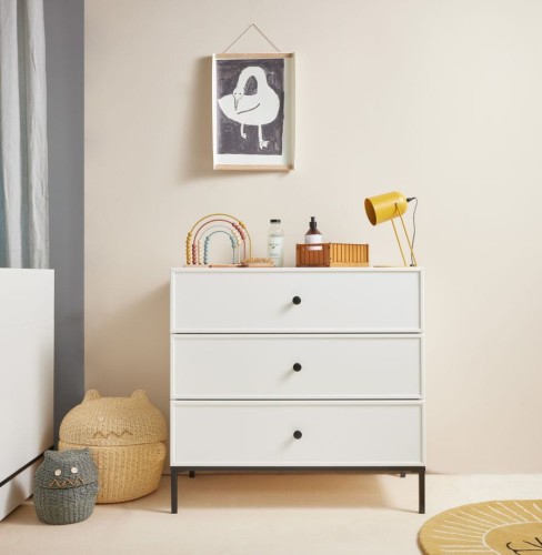 Komoda LUMI trzyszuflady meble dziecięce- Bellamy styl loft