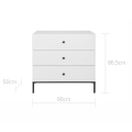 Komoda LUMI trzyszuflady meble dziecięce- Bellamy styl loft - Zdjęcie 7
