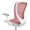 Ergonomiczne krzesło do biurka dla dziewczynki różowe XD SPC fotel regulowany z podnóżkiem - Zdjęcie 6