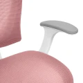 Ergonomiczne krzesło do biurka dla dziewczynki różowe XD SPC fotel regulowany z podnóżkiem - Zdjęcie 7