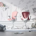 Ergonomiczne krzesło do biurka dla dziewczynki różowe XD SPC fotel regulowany z podnóżkiem - Zdjęcie 10