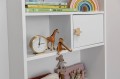 Półka wisząca z szafeczką LATTE kremowa ścienna biblioteczka RAINBOW - Bellamy - Zdjęcie 7