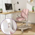 Ergonomiczne krzesło do biurka dla dziewczynki różowe XD SPC-XD01P - Zdjęcie 8