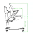 Ergonomiczne krzesło do biurka dla dziewczynki różowe XD SPC-XD01P - Zdjęcie 12