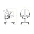 Ergonomiczne krzesło do biurka dla dziewczynki różowe XD SPC-XD01P - Zdjęcie 13