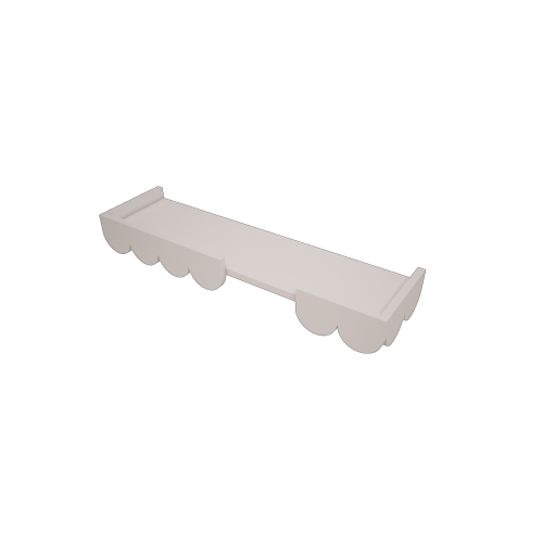 Półka na ścianę Babushka, złamana biel (White) biały - dostawa gratis 