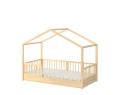 Łóżko 80x160 domek z szufladą i barierkami DREAM NEST sosnowe/pine - Zdjęcie 11