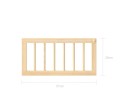 Łóżko 80x160 domek z szufladą i barierkami DREAM NEST sosnowe/pine - Zdjęcie 5