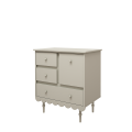 Mała komoda Babushka, oliwkowy kolor (Olive) komoda dla dziecka w stylu retro Babuszka - dostawa gratis - Zdjęcie 5