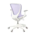 Ergonomiczne krzesło do biurka dla dziewczynki fioletowe XD SPC fotel regulowany z podnóżkiem  - Zdjęcie 9