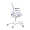 Ergonomiczne krzesło do biurka dla dziewczynki fioletowe XD SPC fotel regulowany z podnóżkiem  - Zdjęcie 10