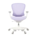 Ergonomiczne krzesło do biurka dla dziewczynki fioletowe XD SPC fotel regulowany z podnóżkiem  - Zdjęcie 13
