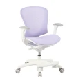 Ergonomiczne krzesło do biurka dla dziewczynki fioletowe XD SPC fotel regulowany z podnóżkiem  - Zdjęcie 6