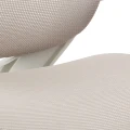 Ergonomiczne krzesło do biurka dla dziecka beżowe XD 03 fotel z siateczką, podłokietnikami i podnóżkiem kremowe - Zdjęcie 5