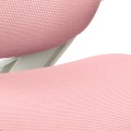 Ergonomiczne krzesło do biurka dla dziecka różowe XD 03 fotel z siateczką, podłokietnikami i podnóżkiem obrotowy  - Zdjęcie 11