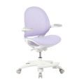 Ergonomiczne krzesło do biurka dla dziecka fioletowe XD 03 fotel z siateczką, podłokietnikami i podnóżkiem obrotowy  - Zdjęcie 1