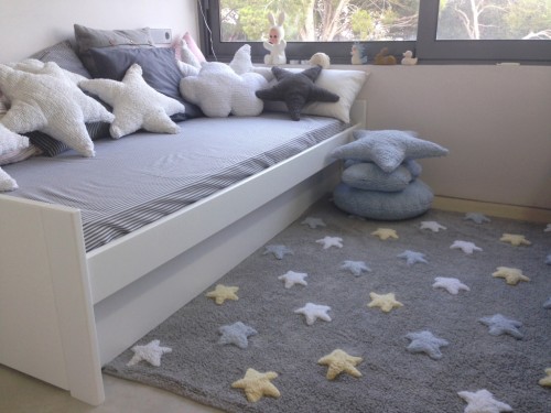 Dywan TRICOLOR STARS GREY-BLUE 120x160cm