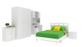 Komoda 80 FIORI New Edition - biała frezowana komoda - fronty laminowane - Zdjęcie 3