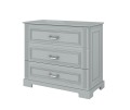 Komoda 3 szuflady Ines szara Grey - Bellamy - Zdjęcie 1