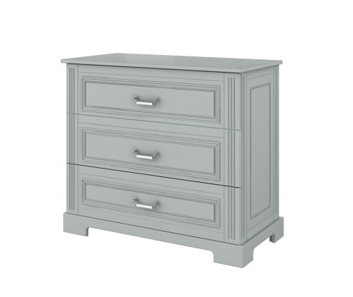 Komoda 3 szuflady Ines szara Grey - Bellamy